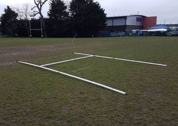 Part of the damage. Credit: Hampshire Response Cops on Twitter (@HCResponseCops)