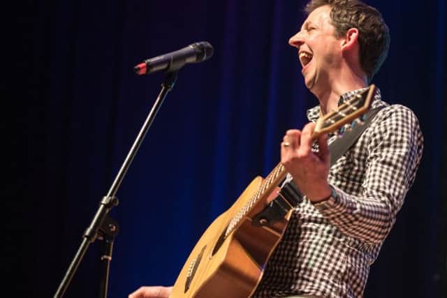 Britain's Got Talent contestant Jonny Awsum provided musical comedy         Picture: Vernon Nash