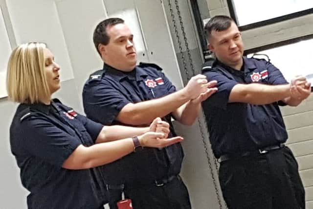 From left, Karen Ranger, Phil Nicholson and Connor Ricketts