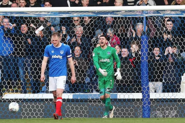 It was another miserable day at Fratton Park. Picture: Joe Pepler