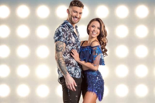 Jake Quickenden with his professional partner Vanessa Bauer, who have been crowned winners of ITV's Dancing On Ice. Picture: Steve Brown/ITV/PA Wire