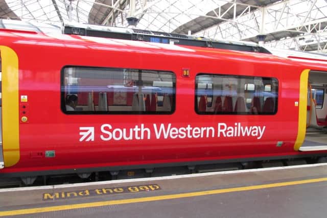 One of the new Class 707 trains at London Waterloo. Picture: South Western Railway