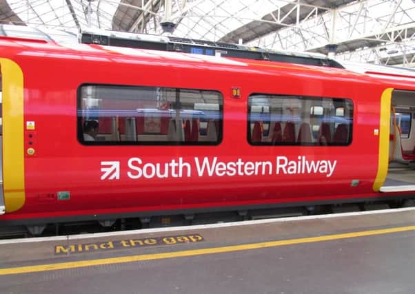 One of the new Class 707 trains at London Waterloo. Picture: South Western Railway
