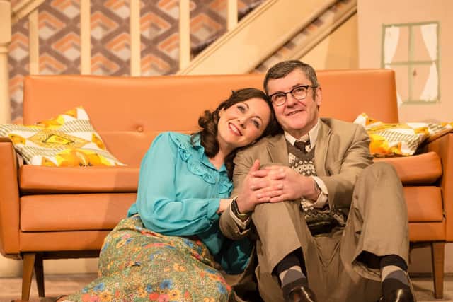 Sarah Earnshaw as Betty and Joe Pasquale as Frank Spencer in Some Mothers Do 'Av 'Em. Picture by Scott Rylander