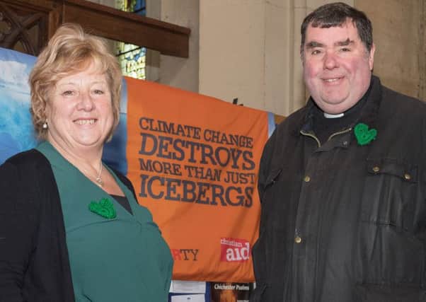 Lorraine Drinkwater and the Rev'd Canon Bob Whit. Picture: Keith Woodland