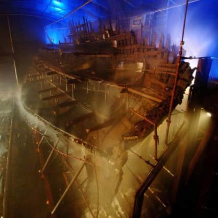 The historic wreck of the Mary Rose
