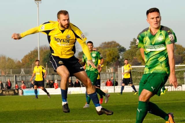 Gosport Borough striker Rowan Vine. Picture: Ally Mac Photography