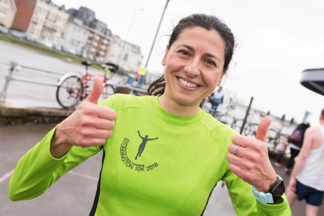 Emma Montiel was the first woman home in the 243rd Southsea parkrun. Picture: Duncan Shepherd