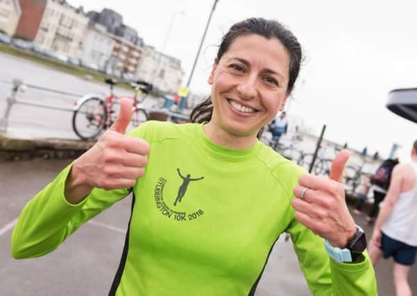 Emma Montiel was the first woman home in the 243rd Southsea parkrun. Picture: Duncan Shepherd