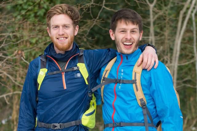 James Grinter and Will Cahill will be running to raise money for their friend Damien Horne. Picture: Vernon Nash (180066-5)