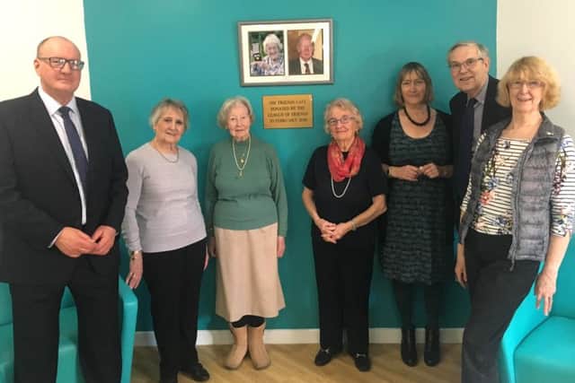 Gosport War Memorial League of Friends helped fundraise to refurbish the hospital's cafe. It was officially opened by Mayor of Gosport Councillor Linda Batty.   Credit: Southern Health NHS Foundation Trust