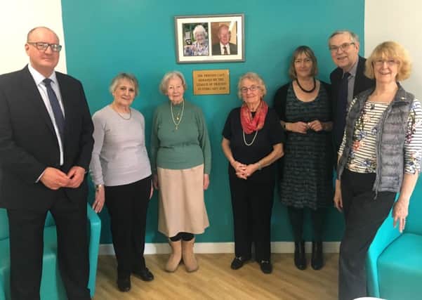 Gosport War Memorial League of Friends helped fundraise to refurbish the hospital's cafe. It was officially opened by Mayor of Gosport Councillor Linda Batty.   Credit: Southern Health NHS Foundation Trust
