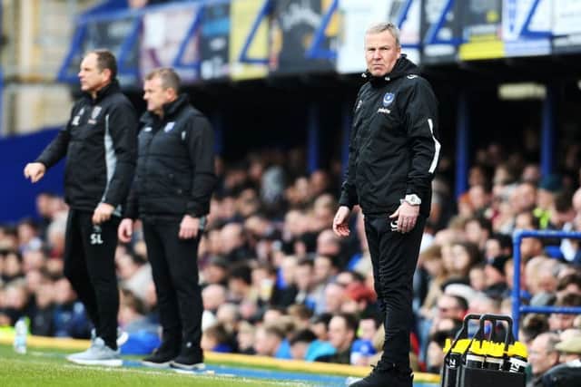 Pompey boss Kenny Jackett. Picture: Joe Pepler