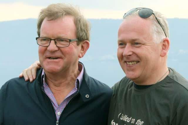 Rev Mark James, right, with the Bishop of Portsmouth
