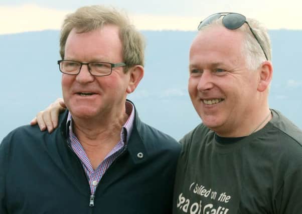 Rev Mark James, right, with the Bishop of Portsmouth