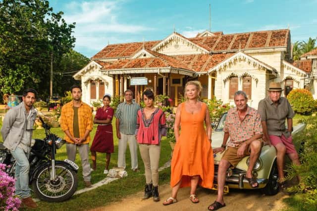 Pictured, Sagar Radia as Aj Nair, James Floyd as Dr Gabriel Varma, Nimmi Harasgama as Nurse Mari Rodriguez, Darshan Jariwalla as Dr Ram Nair, Amrita Acharia as Dr Ruby Walker, Amanda Redman as Dr Lydia Fonseca, Neil Morrissey as Greg Mcconnell and Philip Jackson as Paul Smart.
