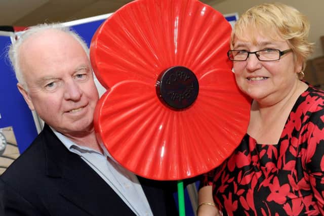 Philip Pyke, deputy organiser for the Portsmouth Poppy Appeal and Louise Purcell, organiser of the Portsmouth Poppy Appeal