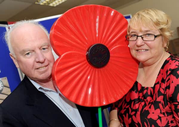 Philip Pyke, deputy organiser for the Portsmouth Poppy Appeal and Louise Purcell, organiser of the Portsmouth Poppy Appeal