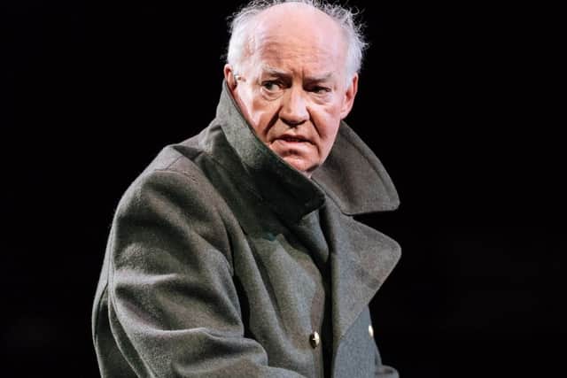 David Calder as Julius Caesar in the play of the same name at The Bridge Theatre. Picture by Manuel Harlan