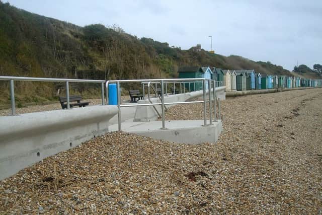 The new sea defences