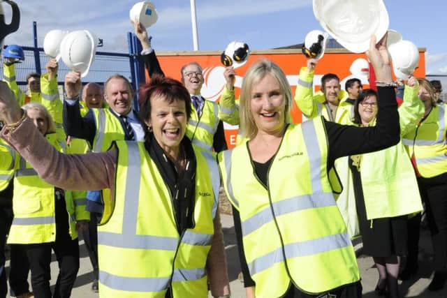 The Skills Minister Anne Milton MP, hosted by Gosport MP Caroline Dinenage, has visited Cemast at Lee-on-the-Solent where she spoke to apprentices and staff. Picture Ian Hargreaves  (180223-1)