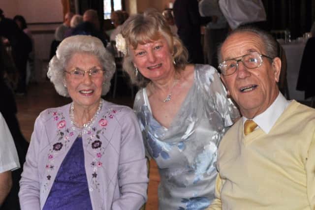 Teacher and
organiser
Pauline Wheeler, centre, with dancers Joan and Dennis