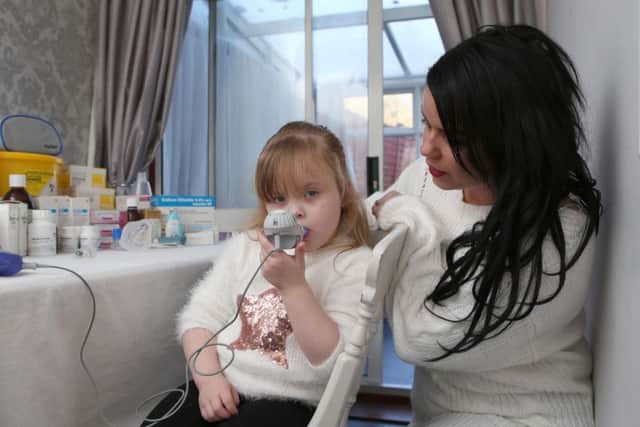 Ivy Weir, aged four, with her mother, Gemma
Picture : Habibur Rahman