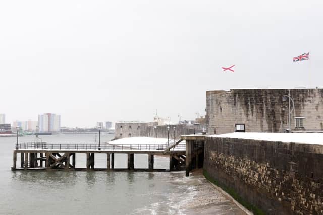 The beast from the east reached Southsea.  Old Portsmouth.  Picture Credit: Keith Woodland PPP-180318-093601006