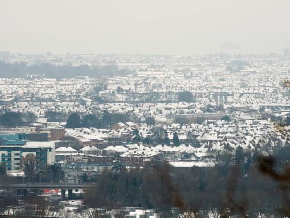 The Beast from the East 2.0 made its presence felt in Portsmouth. Portsmouth from Portsdown Hill. Picture: Keith Woodland