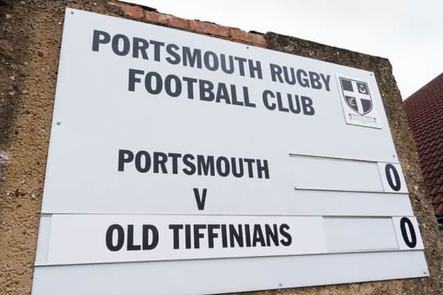 Portsmouth took on Old Tiffinians at Rugby Camp. Picture: Duncan Shepherd