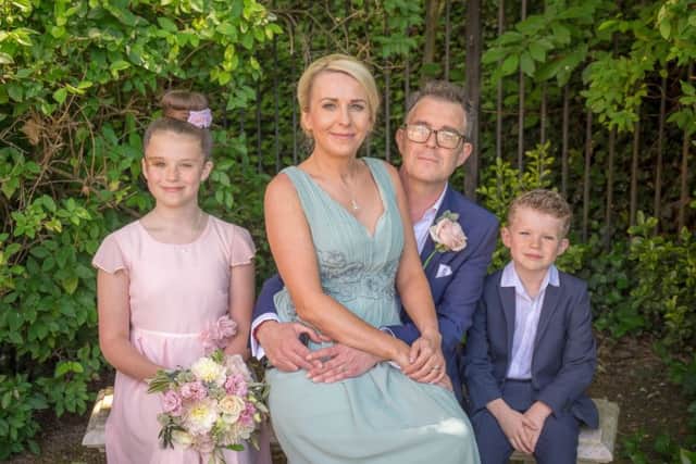 David Kingston with wife Kim, daughter Jess and son Charlie Picture: Carla Stillman Photography
