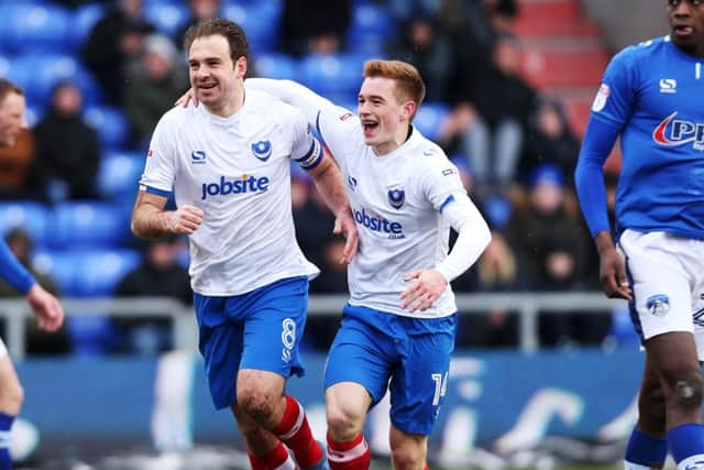 Brett Pitman was among the goals at Oldham. Picture: Joe Pepler
