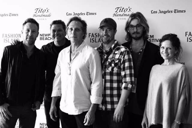 The cast of The Neighbor including William Fichtner, centre