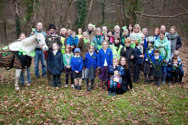 Campaigners from the Markwells Wood Watch at one of their meetings is 2017 Picture by Emily Mott