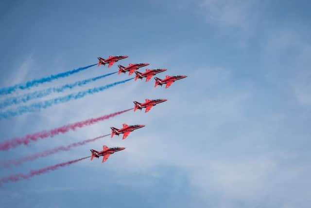 The Red Arrows at the America's Cup in Portsmouth