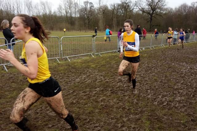 Olivia Wiseman running well in the Inter Counties. Picture: Vince Stamp