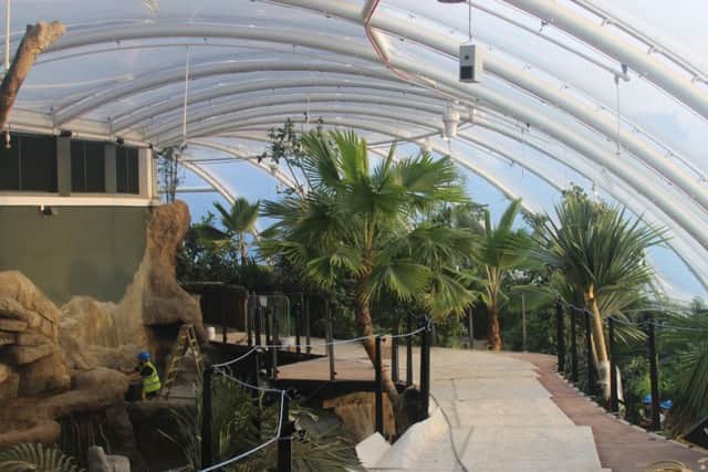 £8m Tropical House at Marwell Zoo.