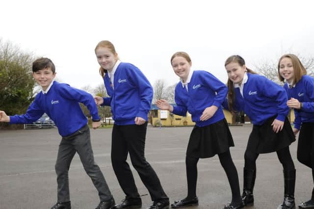 Gomer Junior School has been awarded the Modeshift Stars Gold award for its work in  encouraging and maintaining sustainable transport to and from school.  From left -  Niall Moss (10), Emily Slight (10), Yvie Boffee (10), Evie Mulhall (10), Issabelle Lethbridge (11), Katlyn Delaney (10) Picture by Ian Hargreaves (180191-1)