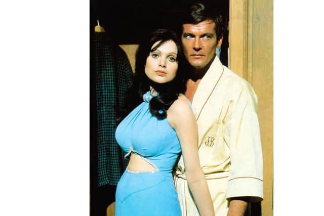 Madeline Smith and Roger Moore in Live and Let Die
