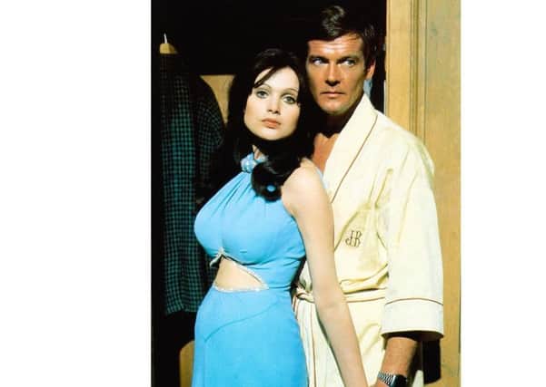 Madeline Smith and Roger Moore in Live and Let Die