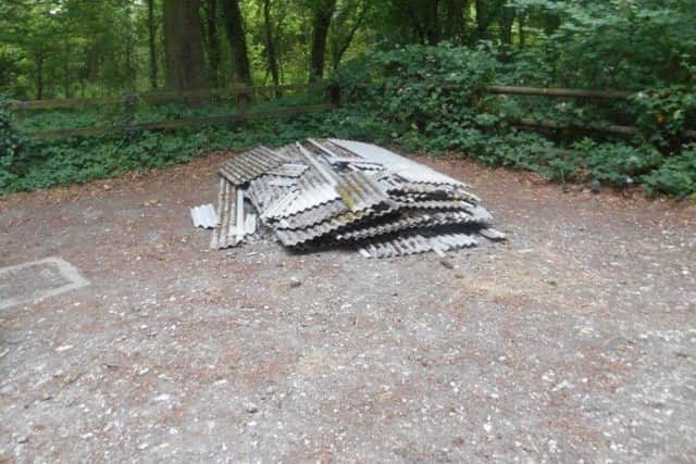Asbestos dumped in the South Downs National Park