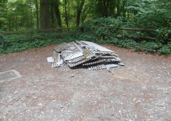 Asbestos dumped in the South Downs National Park