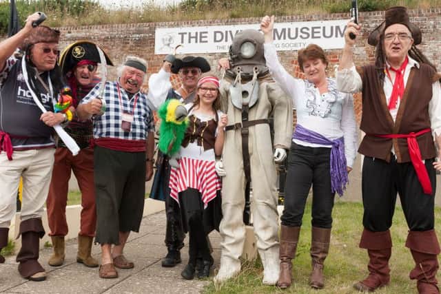 Flashback to a Pirate Day at the Diving Museum, Stokes Bay, which has just been awarded £36,900 to launch a campaign to turn the building into a high-quality attraction