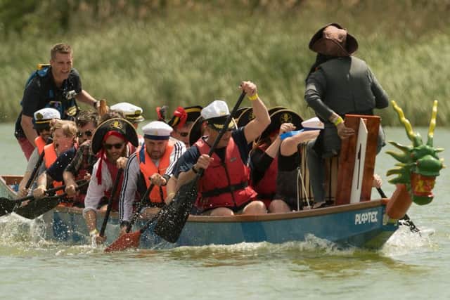 Action from a previous Dragon Boat festival at Lakeside