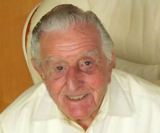 Pompeys oldest surviving professional, Len Durrant today aged 94.