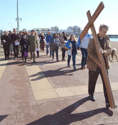 Worshippers will be taking part in a Walk of Witness along Southsea seafront behind a cross on Good Friday