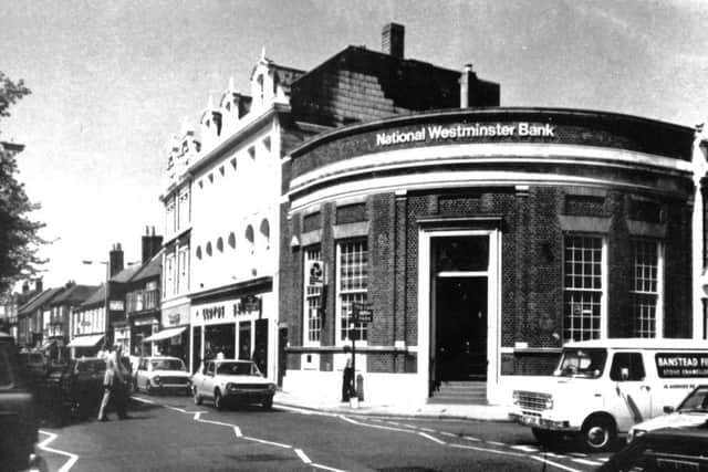 The the same corner as where the field gun was parked but some 60 years later in 1979.