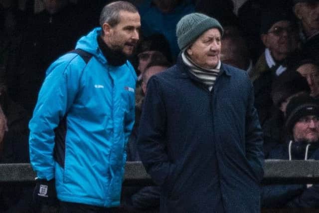 Bognor boss Jack Pearce, right. Picture by Tommy McMillan