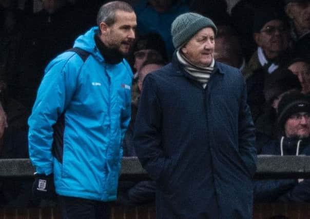 Bognor boss Jack Pearce, right. Picture by Tommy McMillan