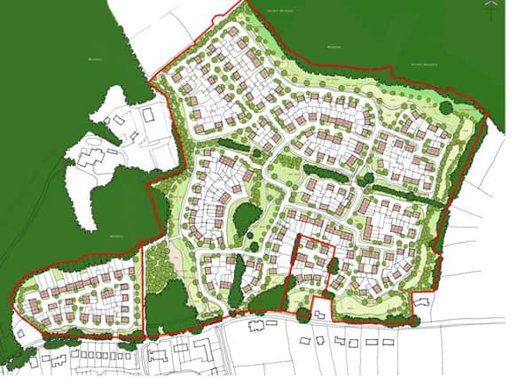 A CGI of the proposed development opposite Long Copse Lane, Emsworth, by Land and Partners